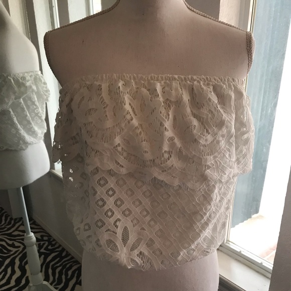 love on a hanger Tops - “Love on a Hanger” lace tube top!